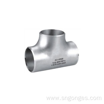 316L pipe fittings straight tee